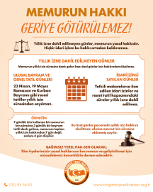 TÜM ÇALIŞANLARI ETKİLEYECEK YILLIK İZİN DÜZENLEMESİ