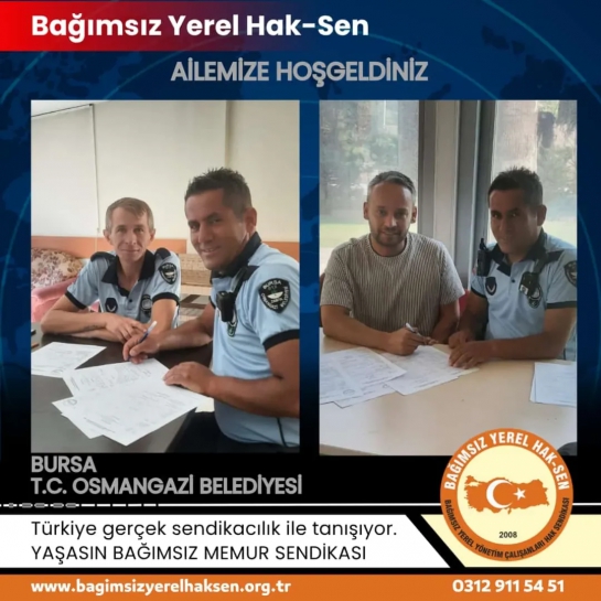 Osmangazi Belediyesi’nden yeni üyelerimiz aramıza katıldı!