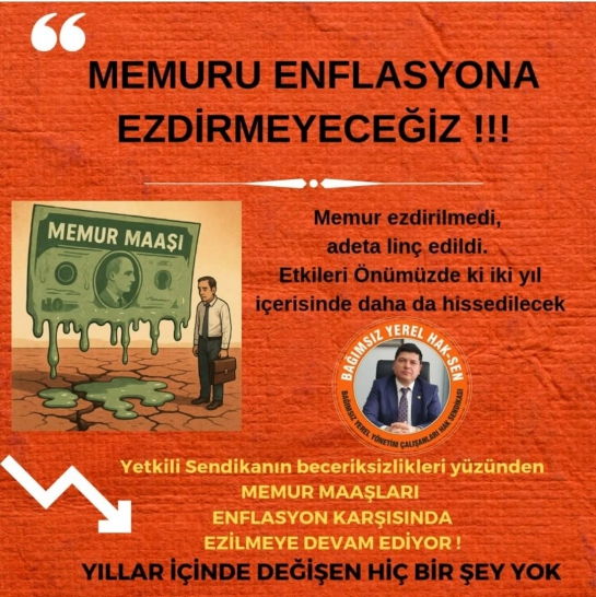 MEMURSEN'İN SİYASETE BAĞIMLI SENDİKACILIĞI MEMURU MAĞDUR ETMEYE DEVAM EDİYOR ! 
